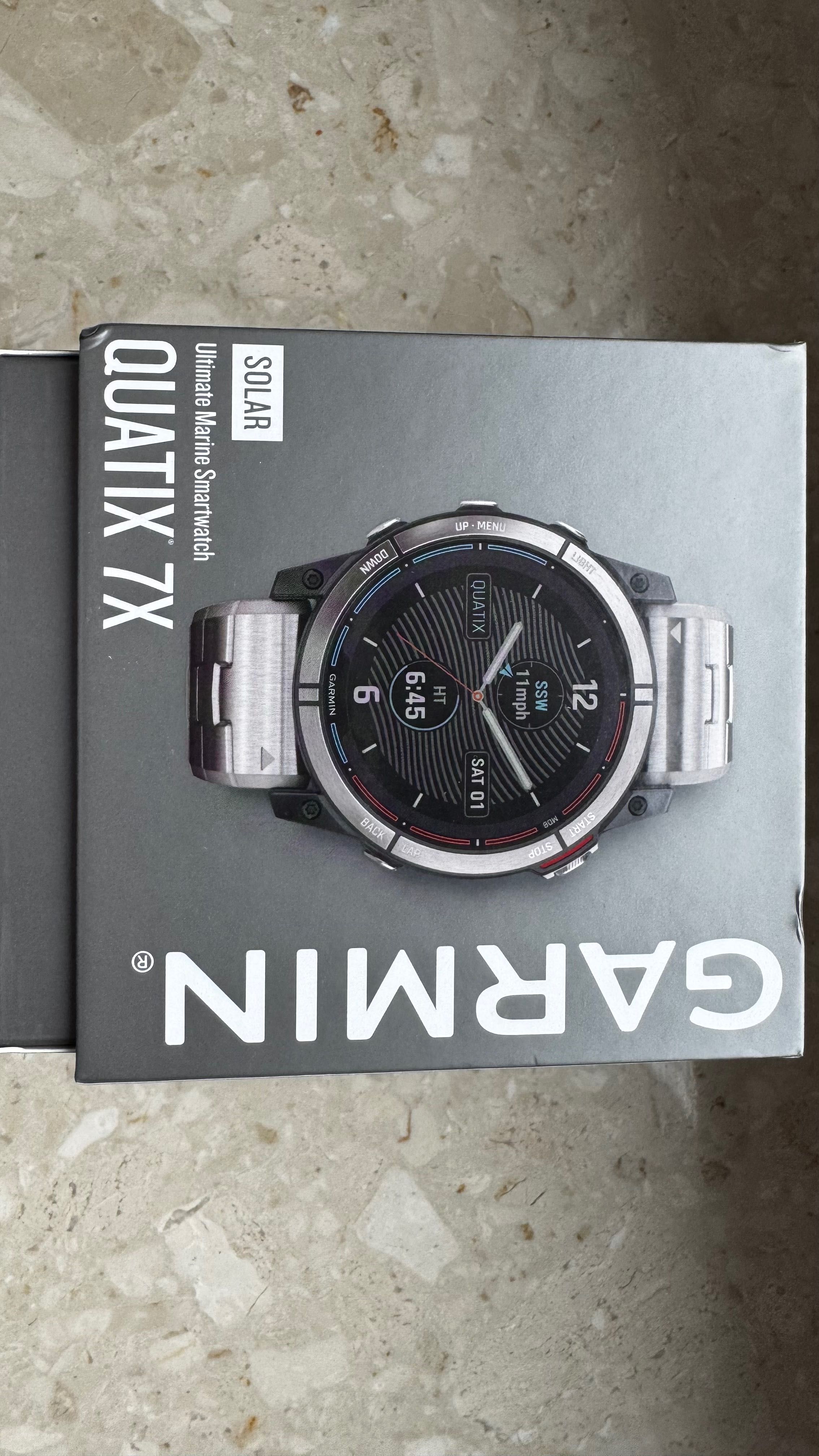 Garmin quatix 7X Solar ładowany energią słoneczną zegarek żeglarski