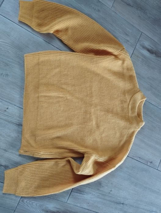 Krótki sweterek żółty 40