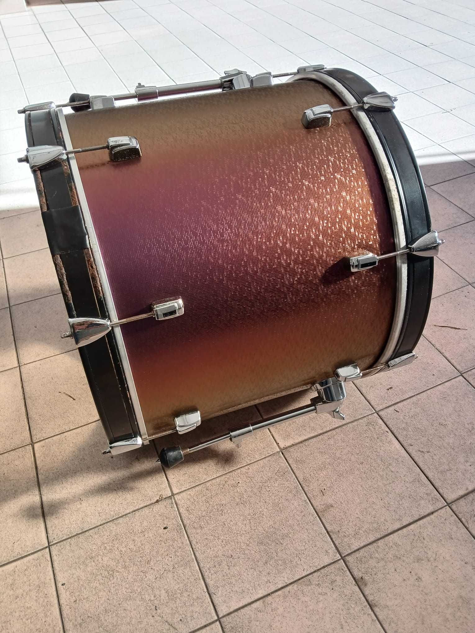 Bombo 20" e pedal e Saco Pearl