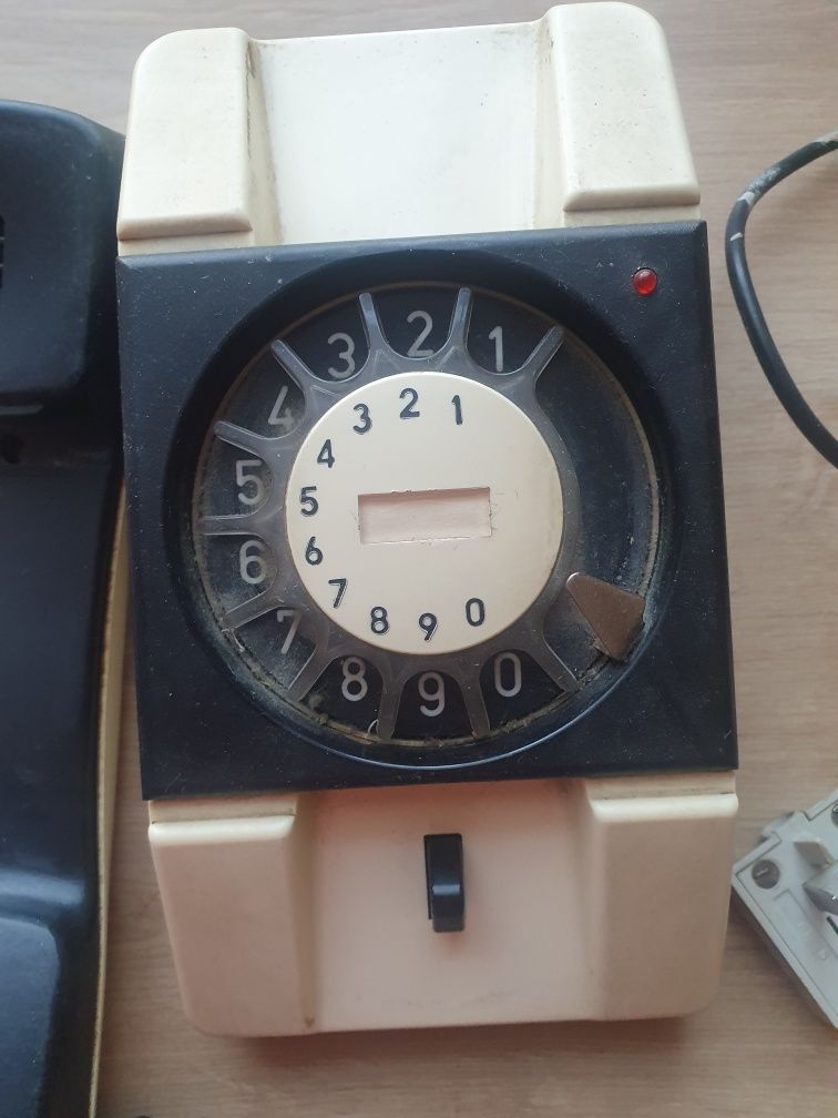 Telefon stacjonarny tarczowy retro aparat telefoniczny Telefony PRL 2