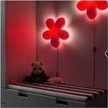 Lampka ścienna nocna kwiatek różowy ikea