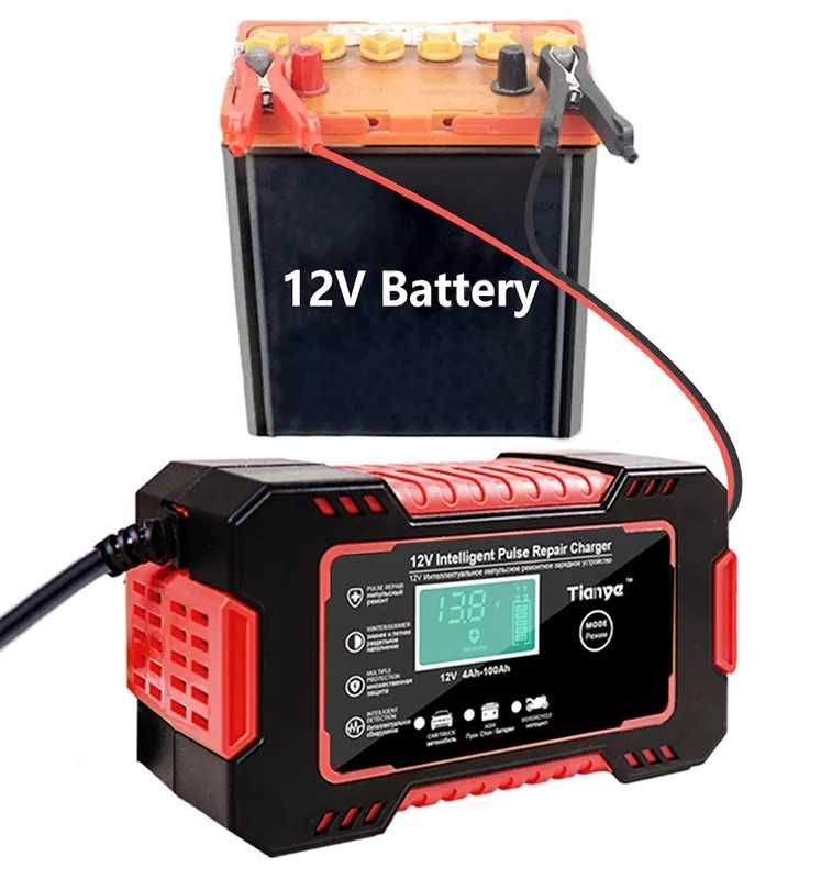 12V 6A Зарядний пристрій для акумуляторів 4Ah-100Ah. Десульфатація