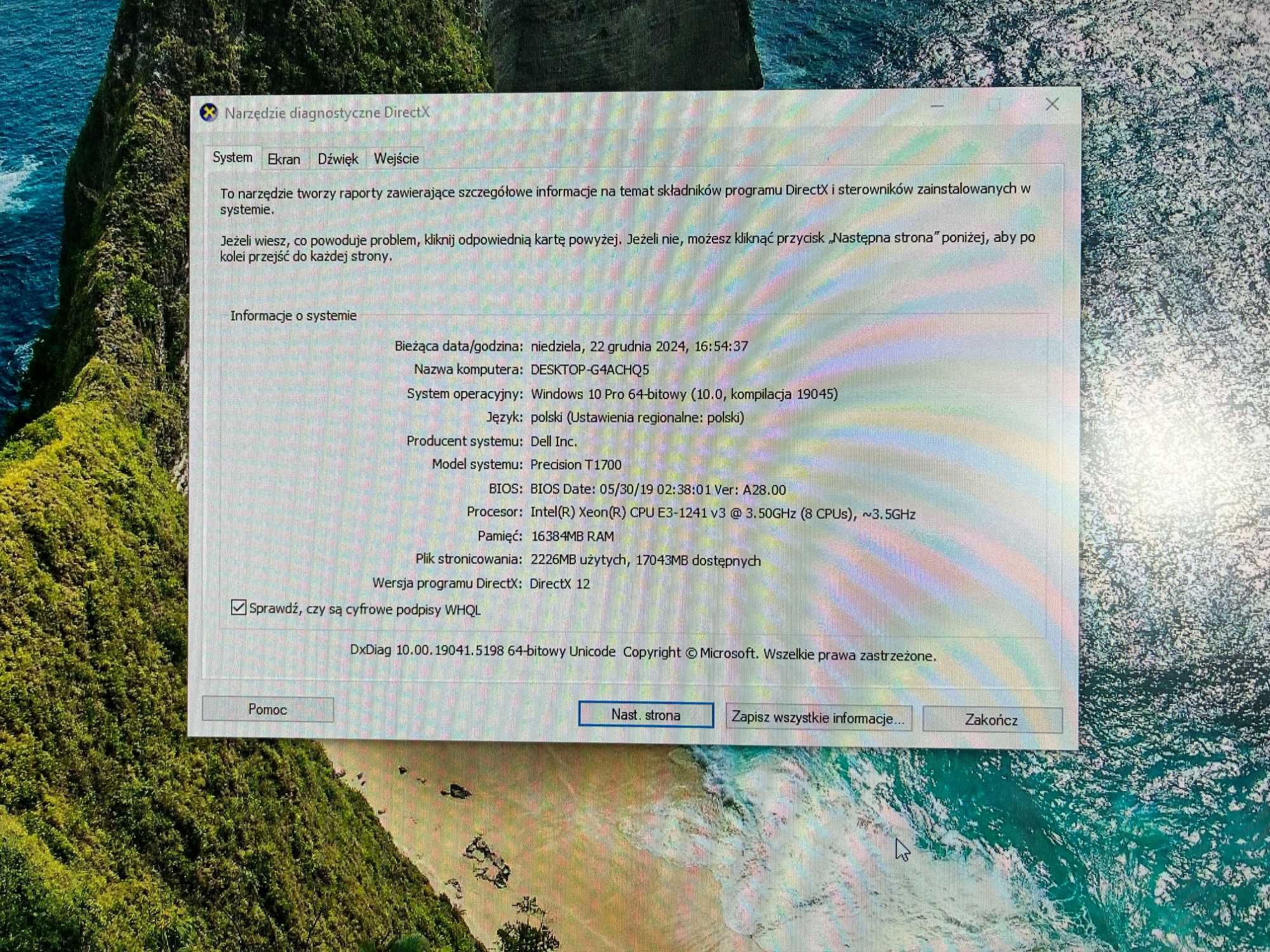 Komputer Dell Precision T1700 + monitor Dell 22"