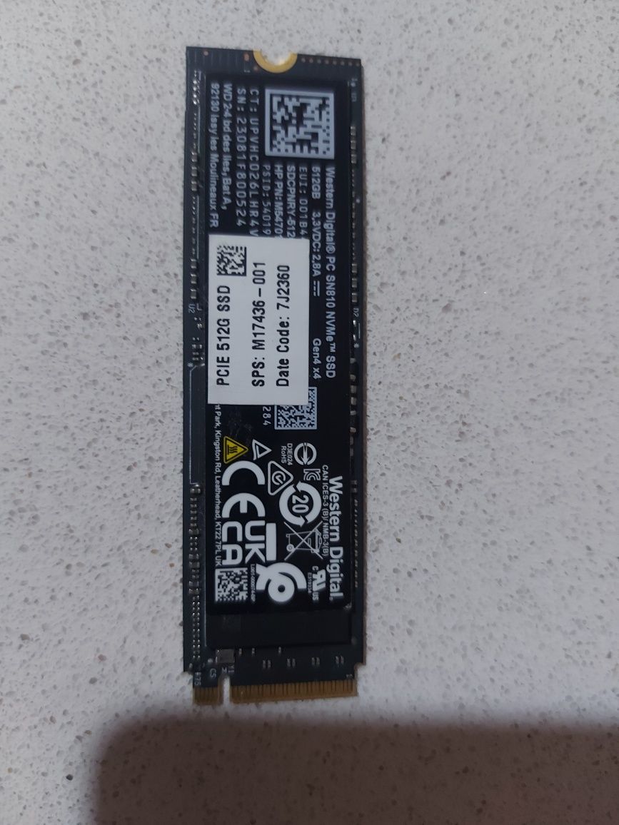 Disco M2 NvME 512 GB Wd