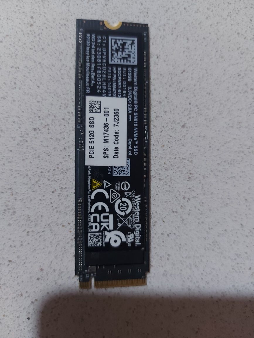 Disco M2 NvME 512 GB wD