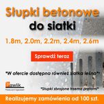 Słupek betonowy pod maliny 2,0m lop
