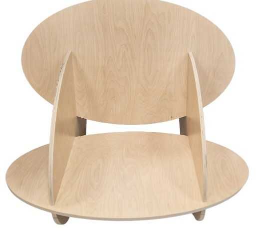 Fotel bujany ze sklejki