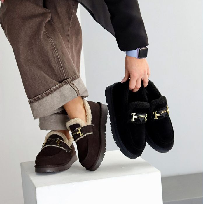 Жіночі шкіряні зимові черевики автоледі в кольорах