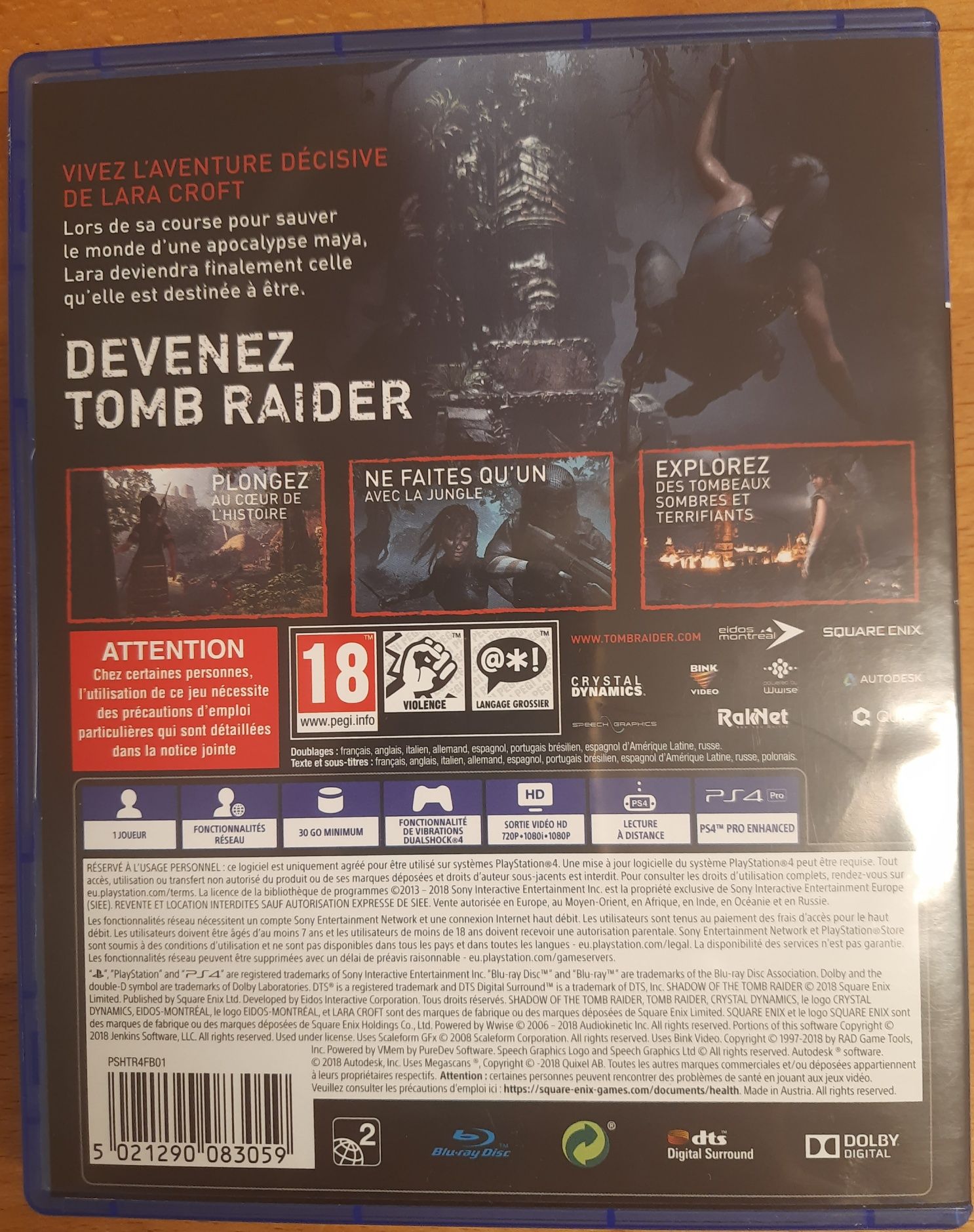 PS 4 gra  Shadow of The TOMB RAIDER
