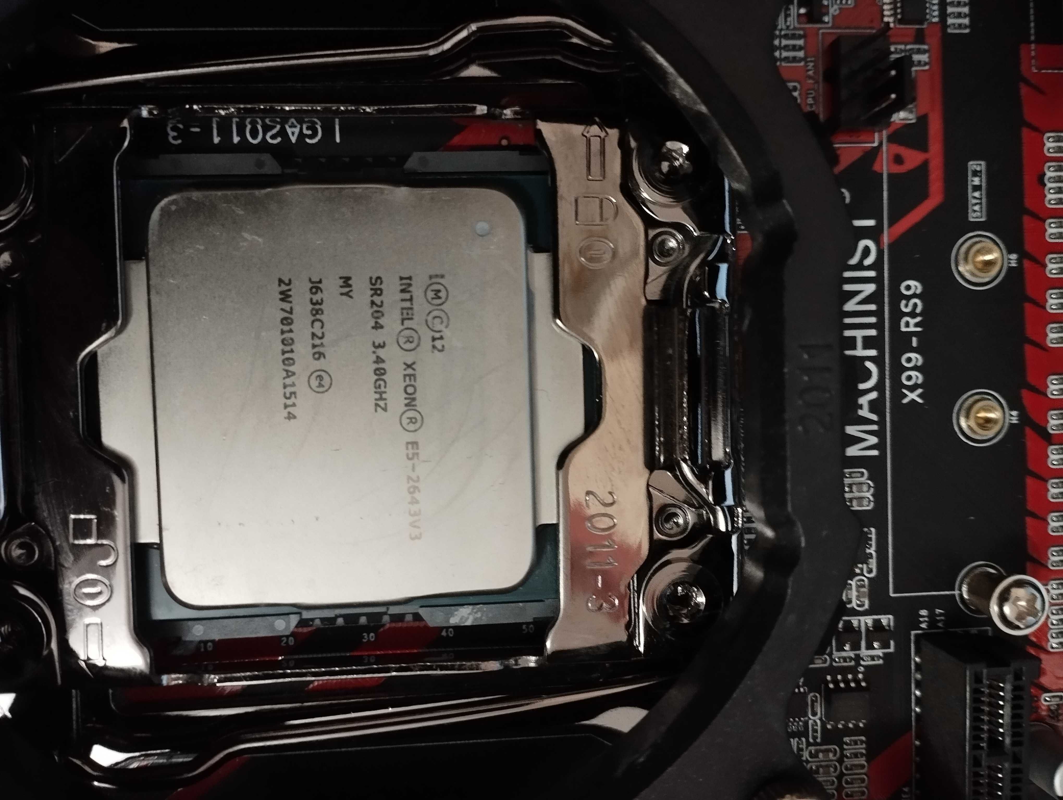 Материнка Mashinist RS9A + Xeon E5 2643v3 + DDR4 32Gb