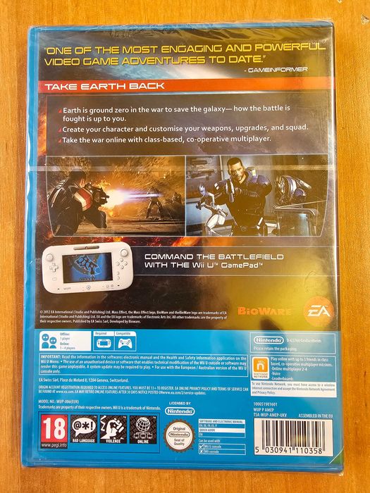 Mass Effect 3 Nintendo WiiU fabrycznie NOWA OKAZJA !