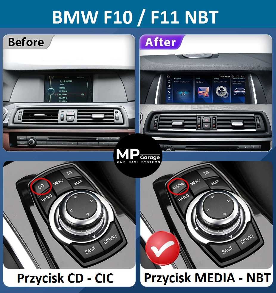 Stacja Multimedialna BMW F10/F11 Snapdragon 8/128 CarPlay/AA Montaż