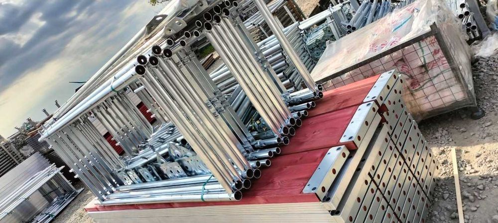 Rusztowanie 150 m2 nowe system plettac 70 platek