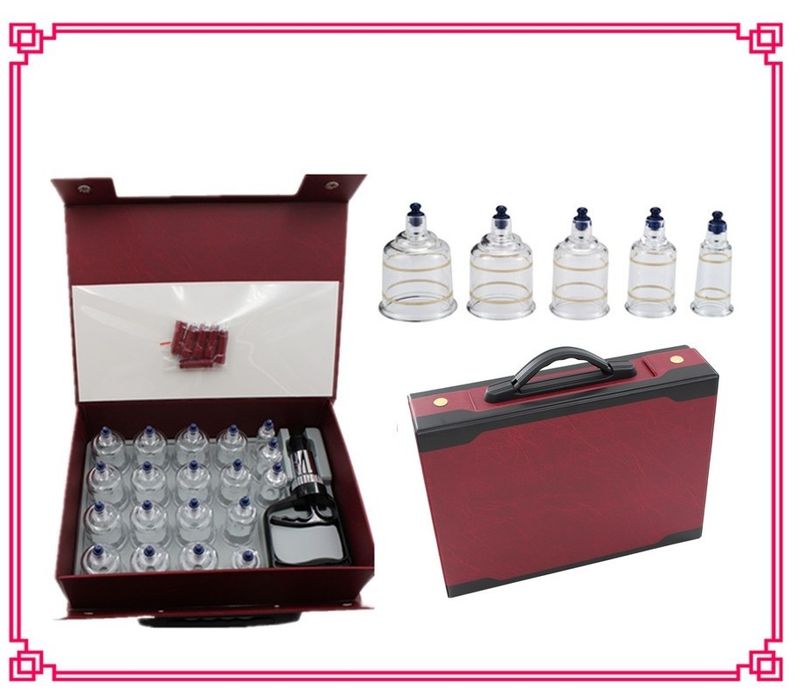 Вакуумні масажні банки 19 шт. (Південна Корея).  Банки масажні.