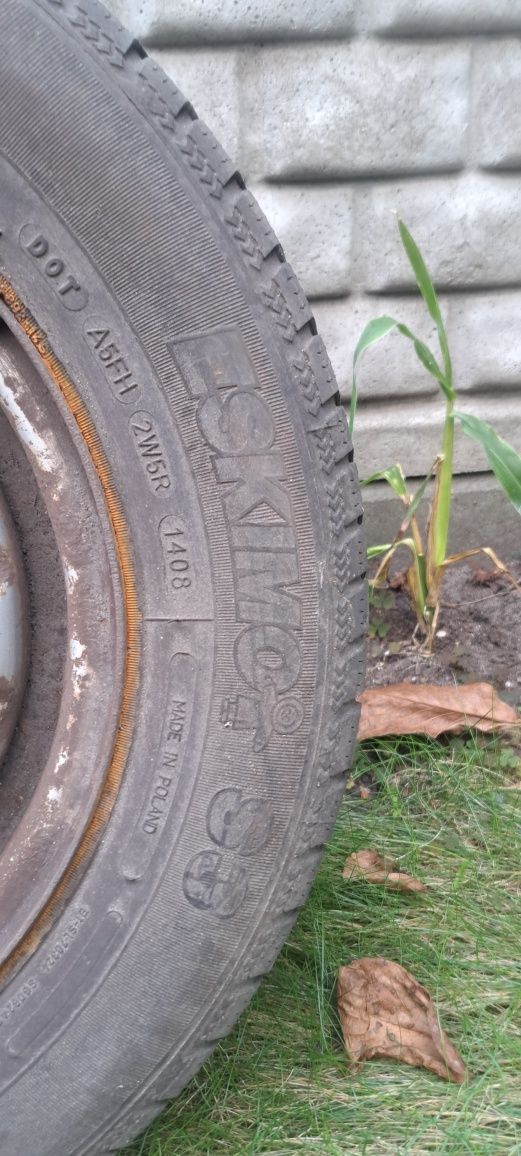 4xKoła - opony zimowe Sawa Eskimo 175/70R13 na felgach stalowych 4x100