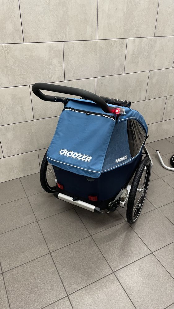 Croozer Kid For 1 przyczepka rowerowa jednoosobowa amortyzacja led