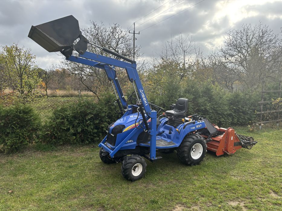 Mini Traktorek japoński iseki txg 237 + tur glebogryzarka separacyjna