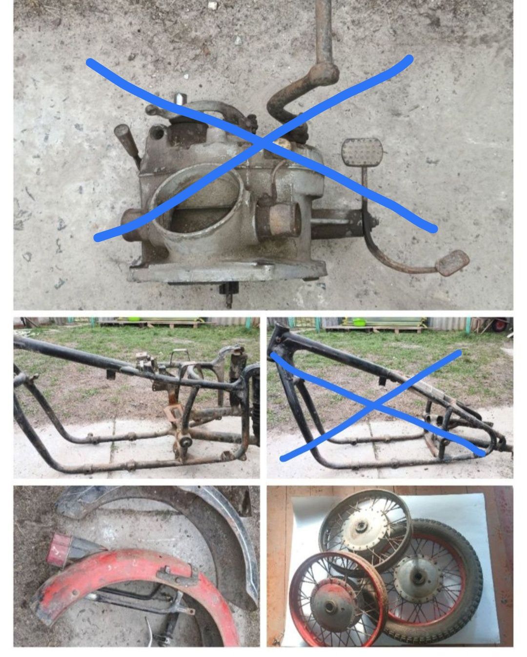 Запчастини для мотоцикла МТ Дніпро, К-750, лот