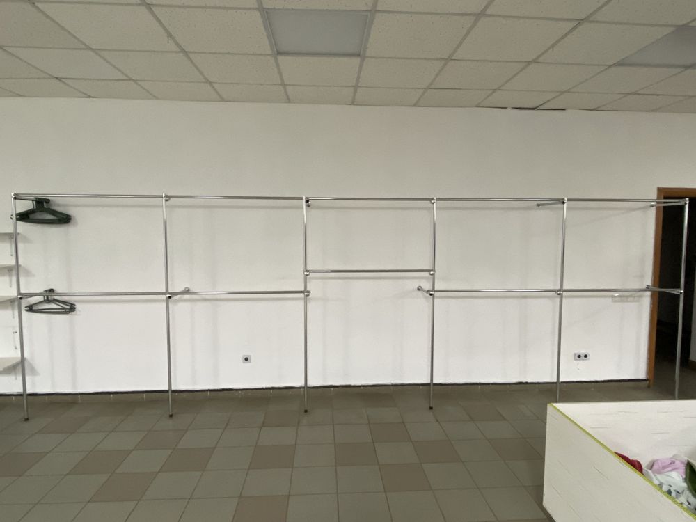 Труби Хромовані для стелажів з одягом та кріпленням