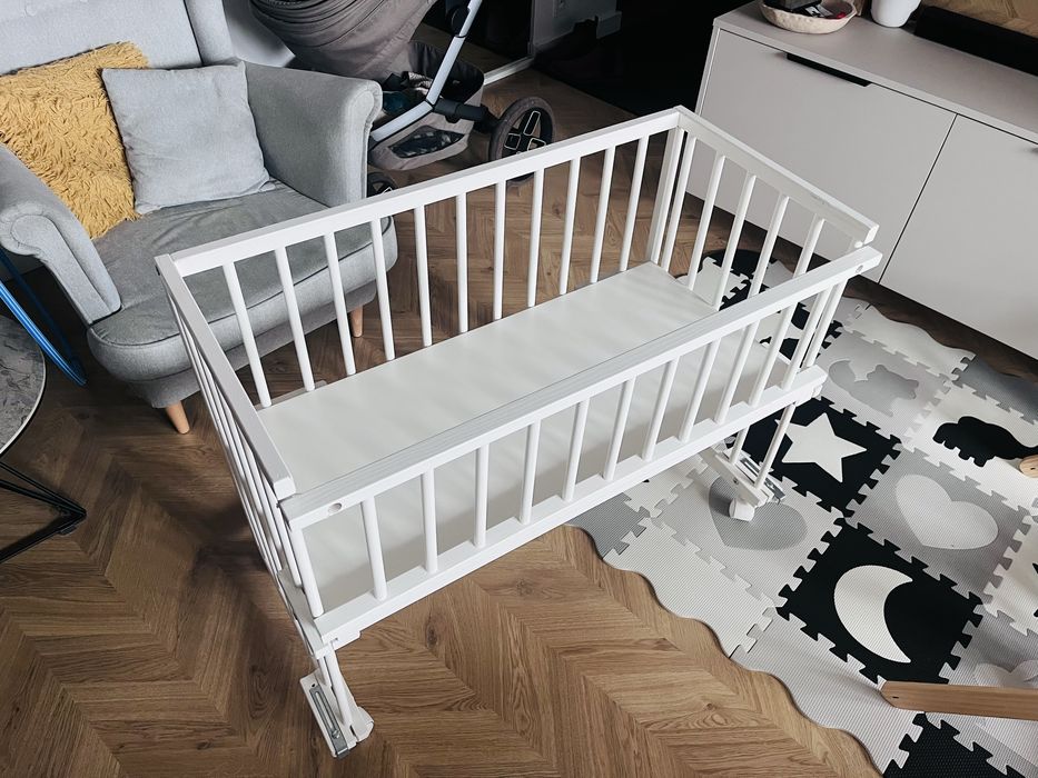 Dostawka Klupś, Piccolo Due, łóżeczko dostawne, białe, 90x45 cm