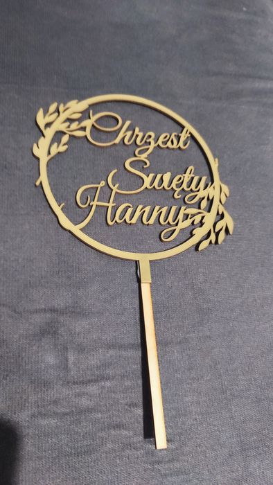 Toper na tort "Chrzest Święty Hanny"
