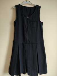 Sukienka czarna dla dziewczynki 134 galowa