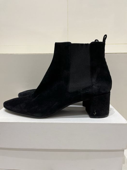 Черные ботильоны Saint Laurent