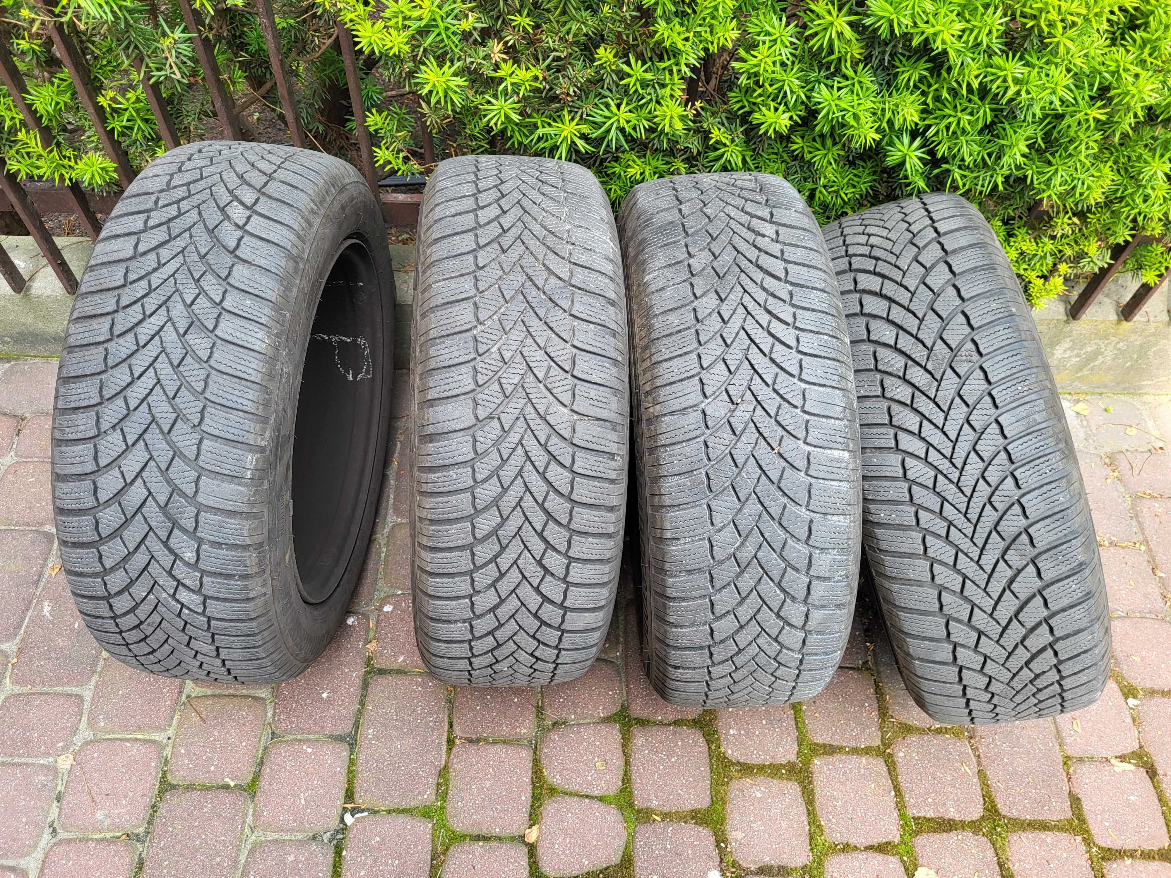 Koła samochodowe - opony zimowe Bridgestone 205/55R16 + felgi stalowe