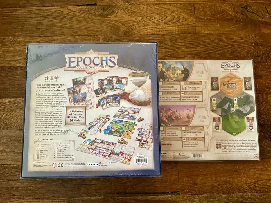 Epochs Course of Cultures Gameplay Bundle, nowe folia, gra planszowa