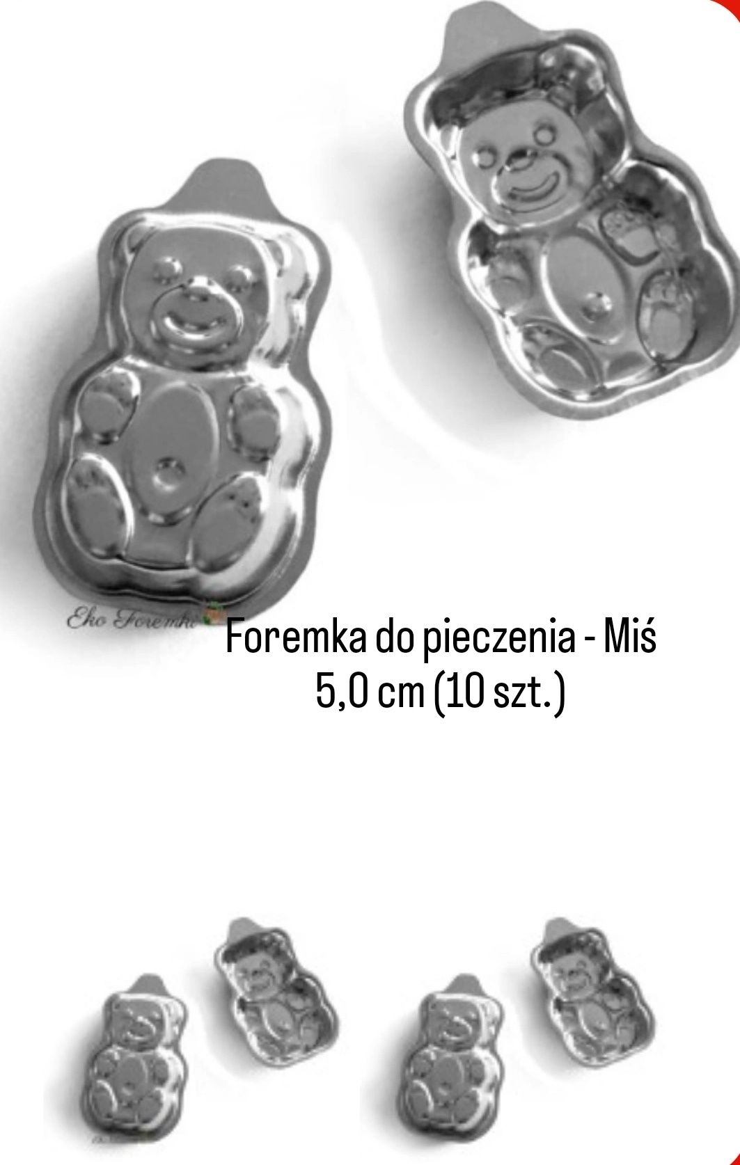 Foremka do pieczenia ciastek- Miś - 10 szt