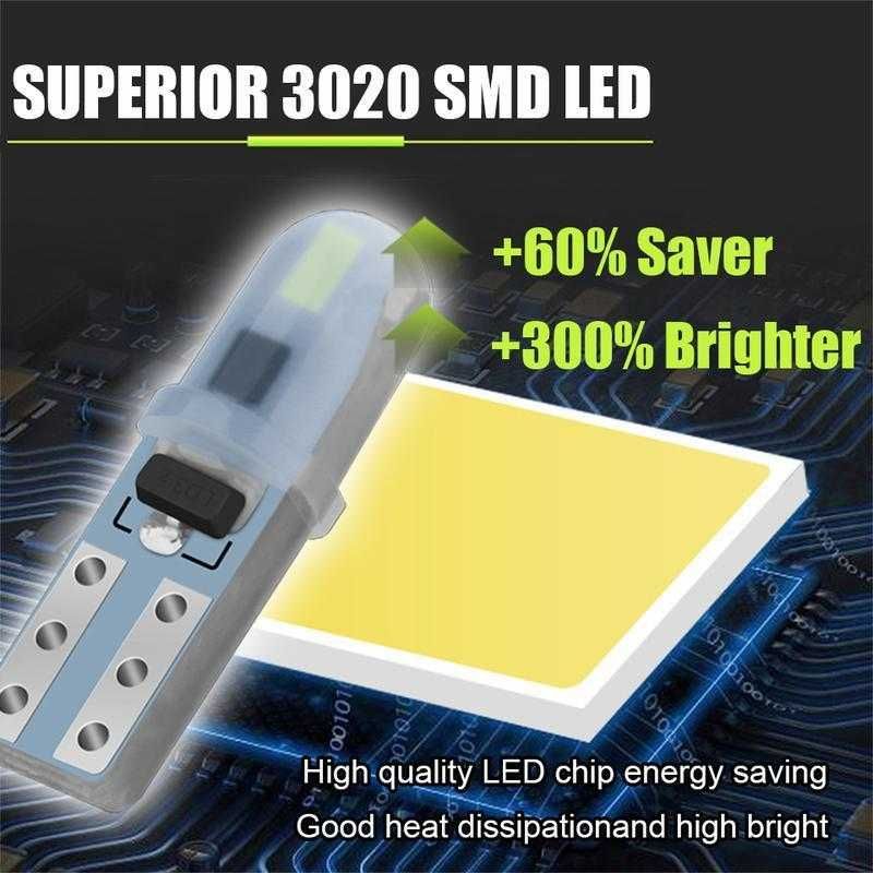 12v t5-3014-2smd драйвер білий/ світлодіодна лампа t5 led w3w w1