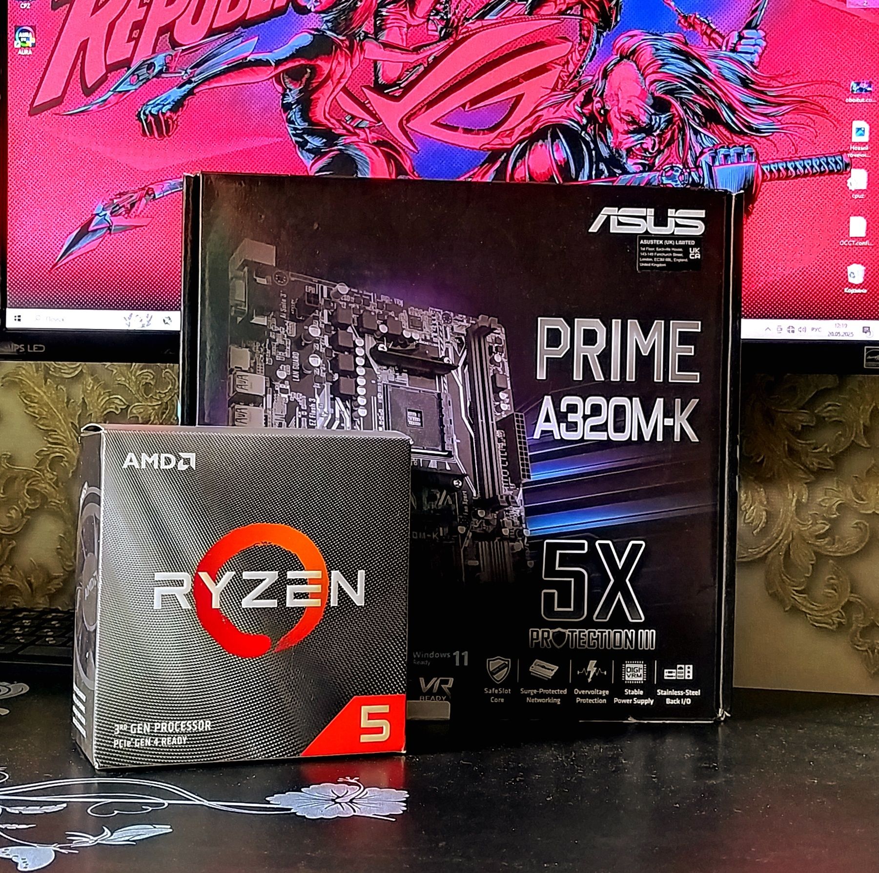 Ryzen 5 3600+16Gb +A320 ASUS Gaming DDR4 s-AM4