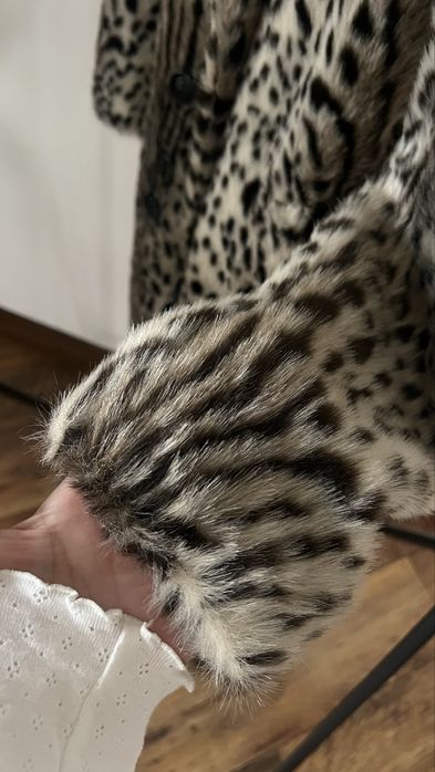 Шуба зара mango zara леопардовий прінт