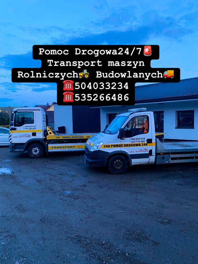 Laweta Transport Pomoc Drogowa 24/7 Licencja międzynarodowa