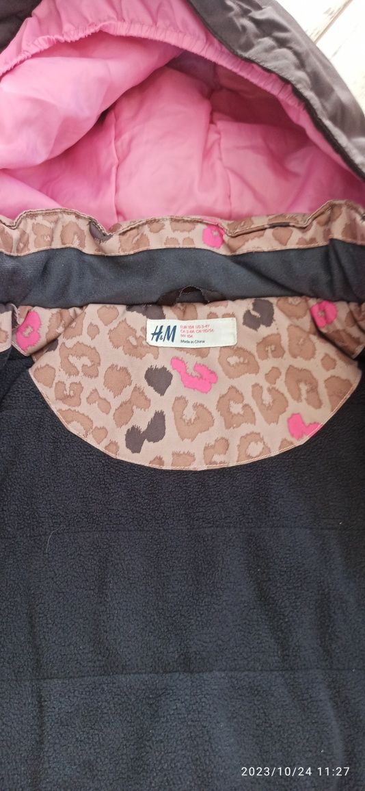 Kurtka narciarska dla dziewczynki 104 3/4lata H&M