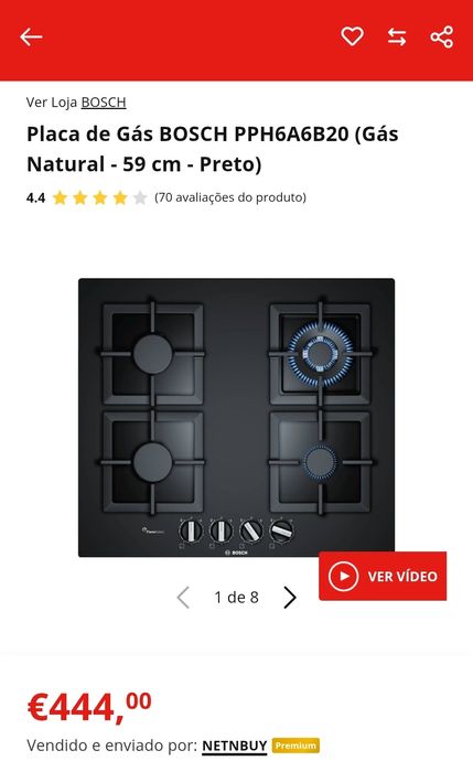 Forno e placa Bosh; Exaustor Ciarra