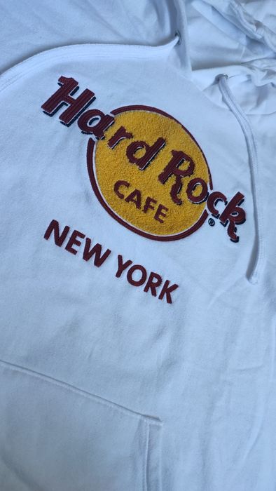 Худі білосніжне Hard Rock cafe big teddy logo (Розмір М)