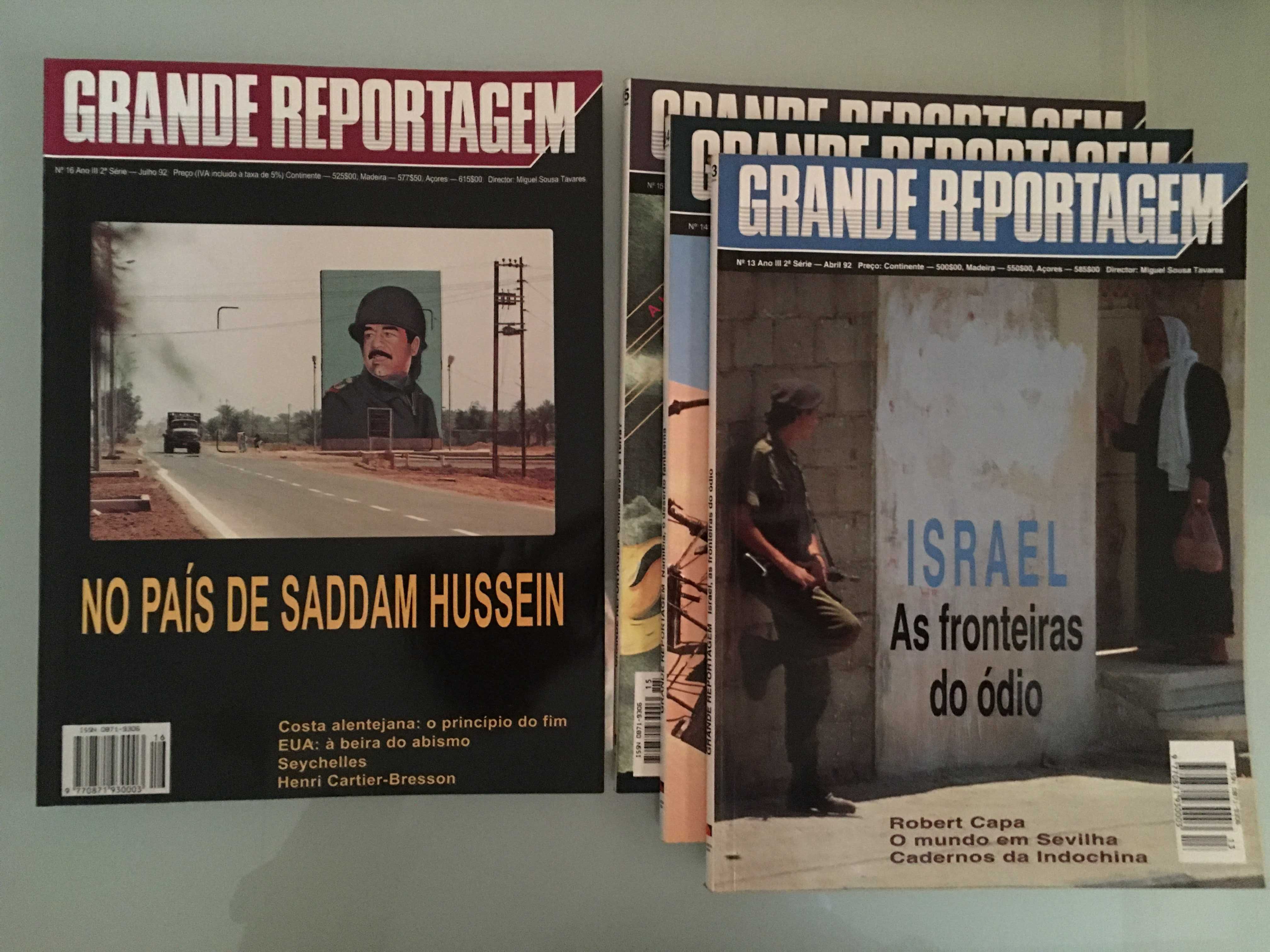 Revista Grande Reportagem - 2a.série 25 números entre 1992 e 1999