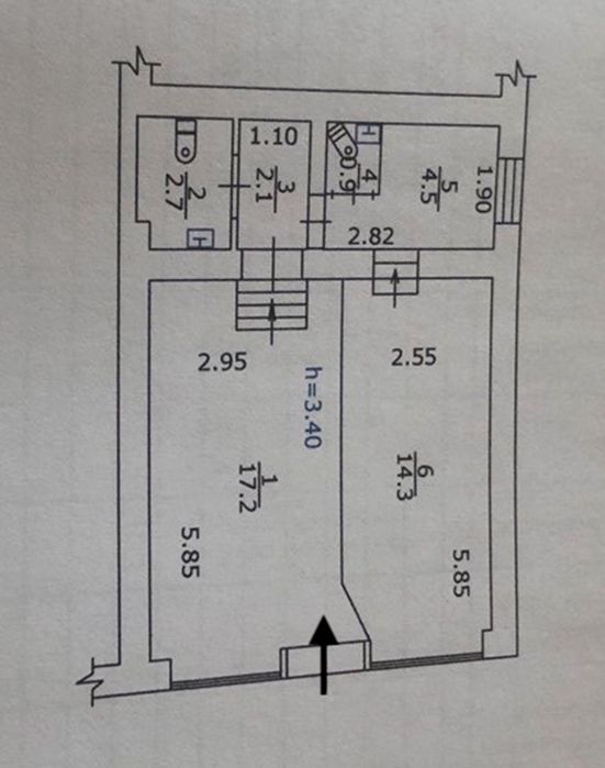 Власник приміщення 42.7м² фасад центр вул. Левка Лук'яненка 3/27