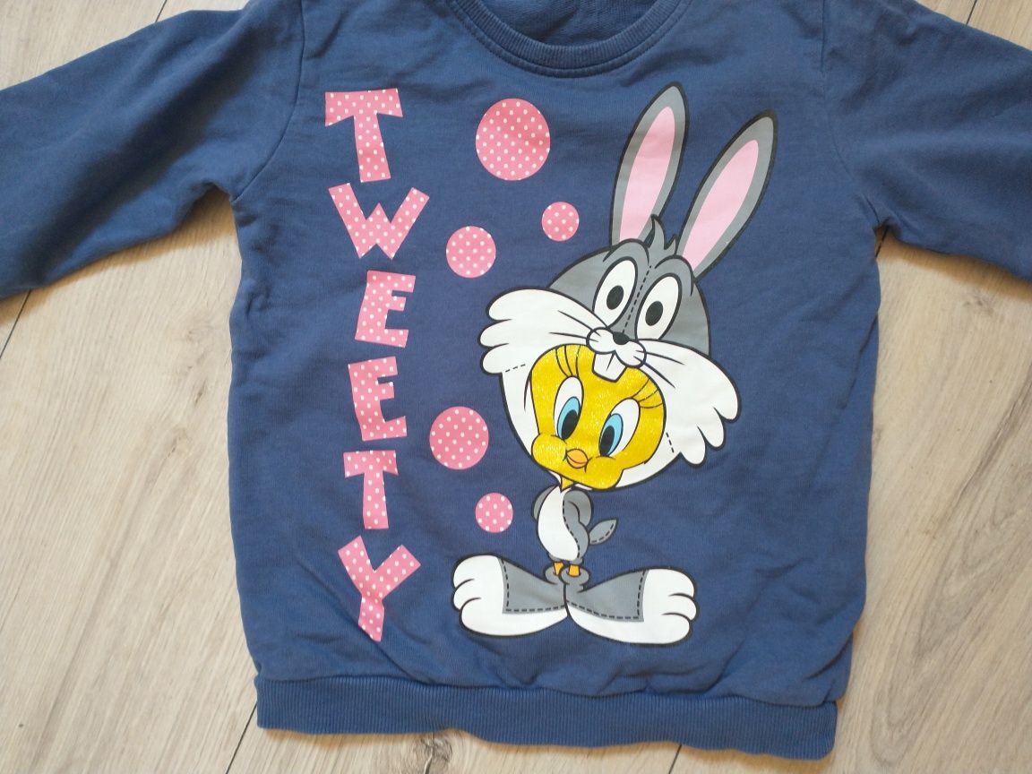 Bluza dla dziewczynki rozm 98/104 stan idealny