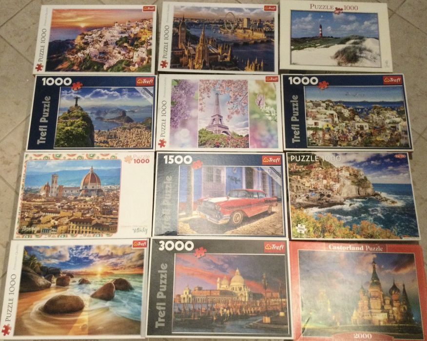 Puzzle 1000, 1500, 2000trefl castorland tactic