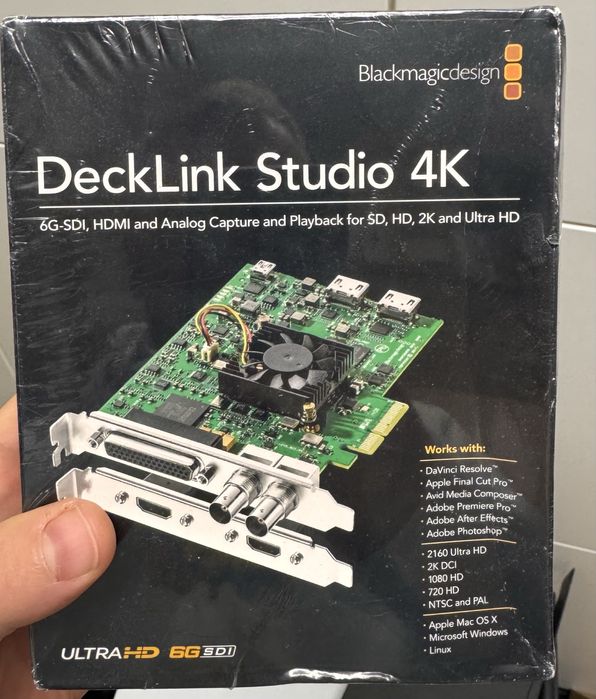 Blackmagic design Decklink studio 4K 6G SDI nowy