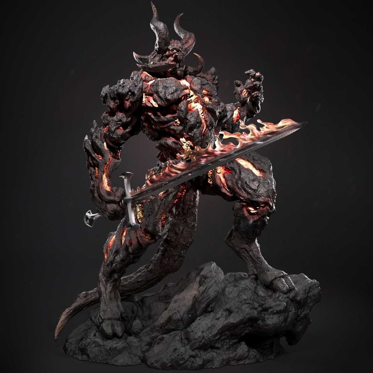 Druk 3d Surtur figurka