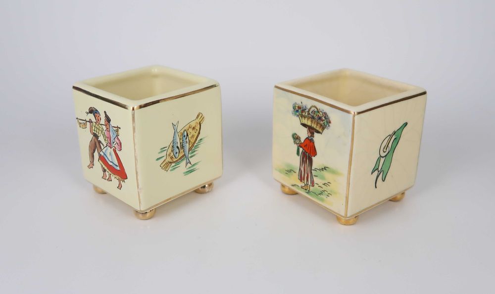 Faiança Modernista Portuguesa Aleluia - 2 jarras mod. X-186