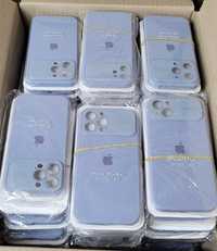 Лот 104шт. Чехол Soft Case Glass iPhone 11 to 15 pro max Blue