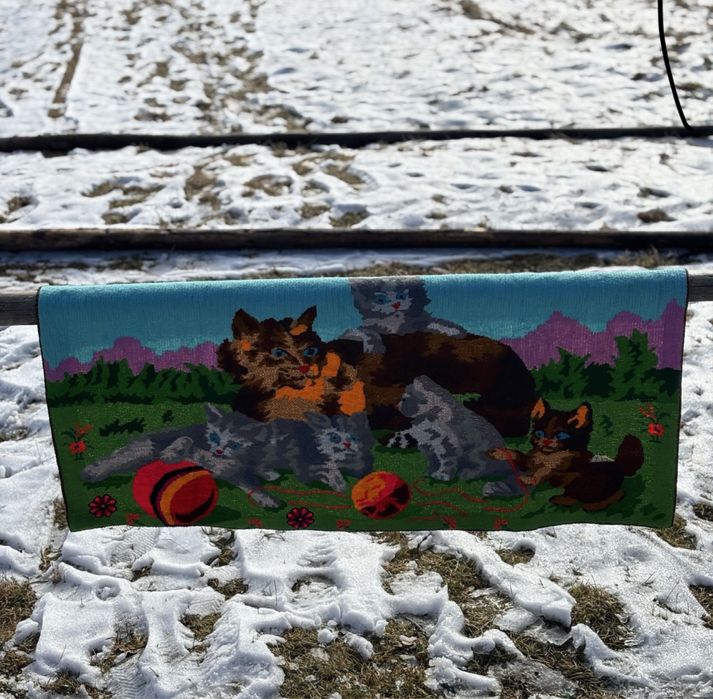 Старовинна ручна робота дрібний хрестик картина нова