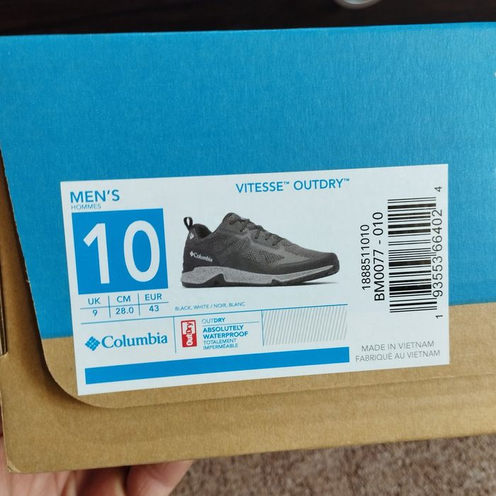 41,5-46. Термокросівки Columbia Vitesse OutDry