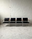 Lubke fotele konferencyjne lata 60 70 vintage design