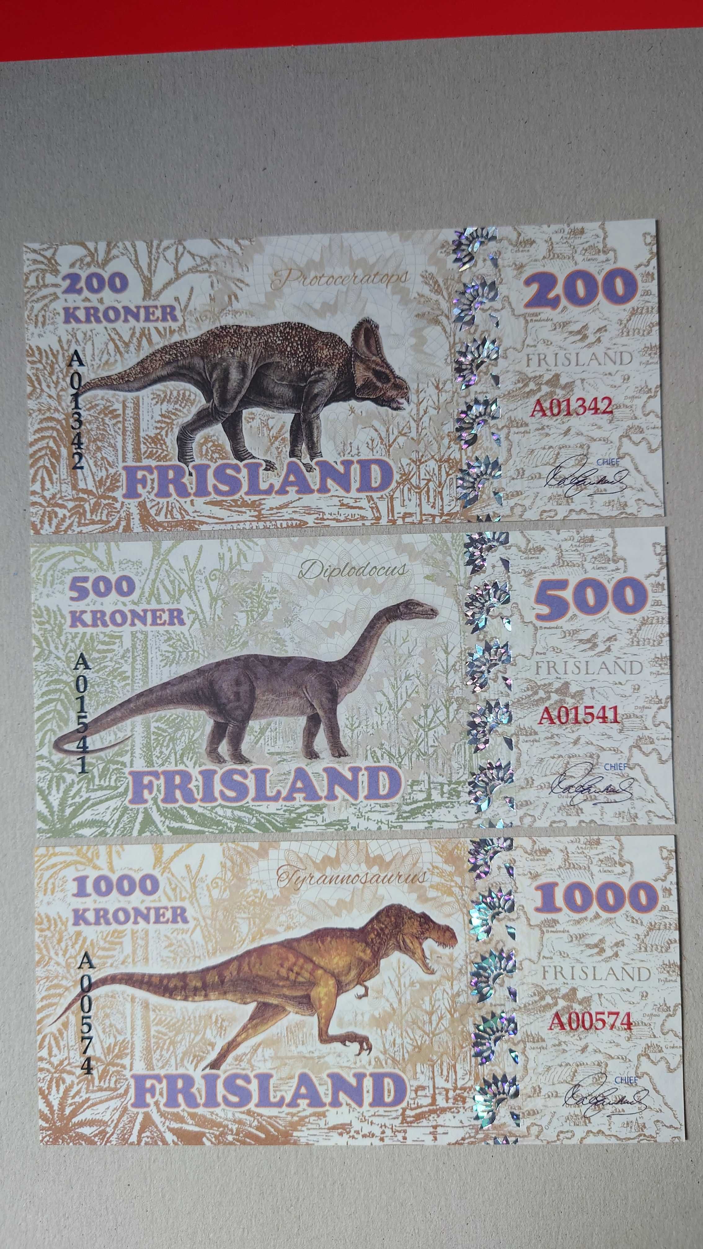 Frisland - zestaw banknotów UNC