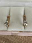 Серьги СССР, 583 проба, якутские бриллианты, Ереванский завод, 3.78 г.